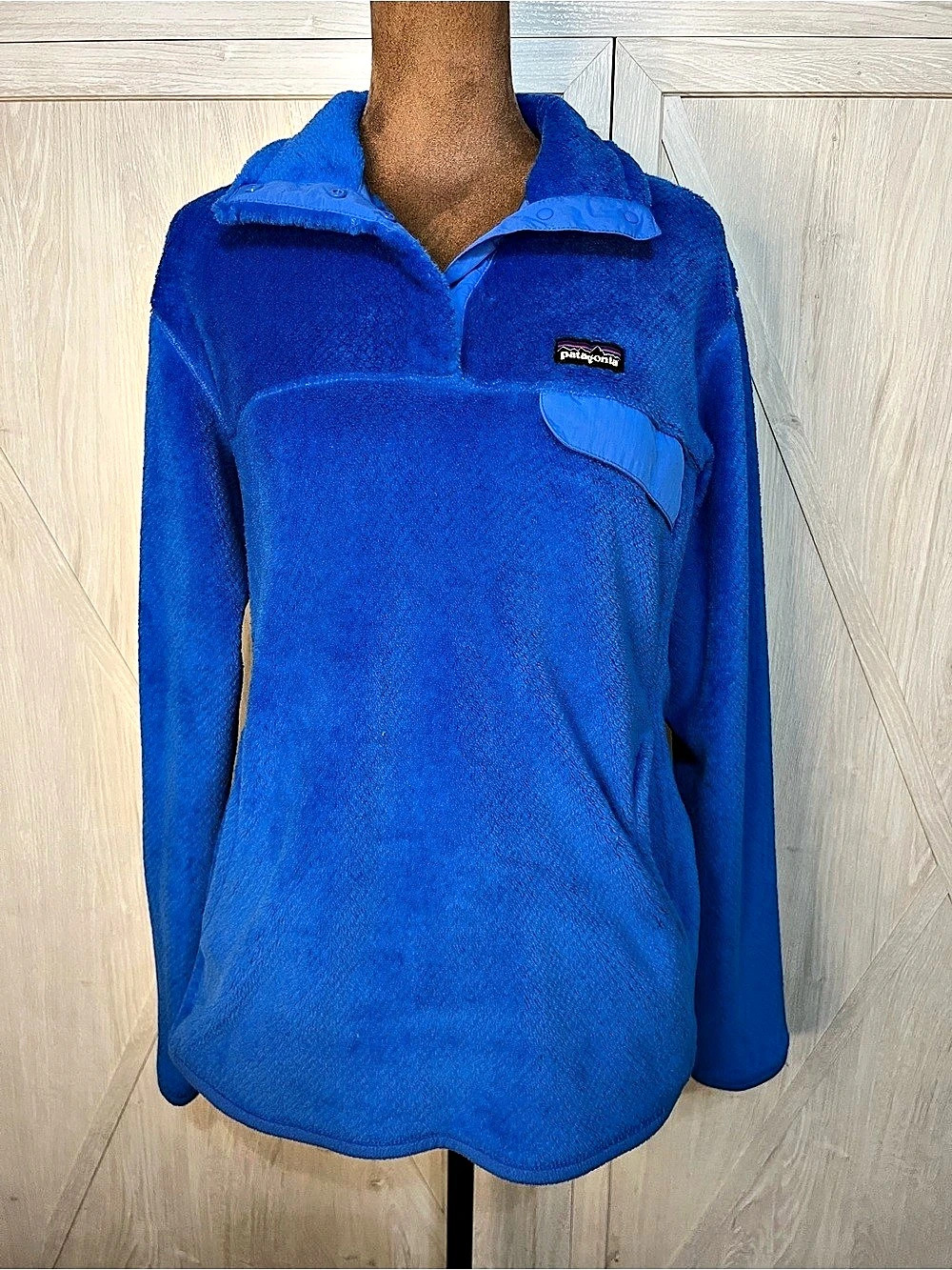 Patagonia Re-Tool Snap-T Fleece Pullover Cobalt Blue Women's Large